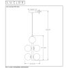 Lucide TYCHO Hanglamp Zwart, 6-lichts
