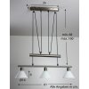Trio STAMINA Hanglamp roestvrij staal, Nikkel mat, 3-lichts