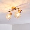 Palmira Plafondlamp Koperkleurig, 2-lichts