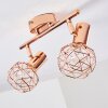 Palmira Plafondlamp Koperkleurig, 2-lichts