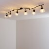 Bois Plafondlamp Zwart, 6-lichts