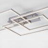 Leuchten-Direkt IVEN Plafondlamp LED Nikkel mat, 3-lichts, Afstandsbediening