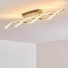 Dundas Plafondlamp LED roestvrij staal, 2-lichts