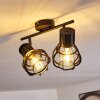 Gainesville Plafondlamp Zwart, 2-lichts