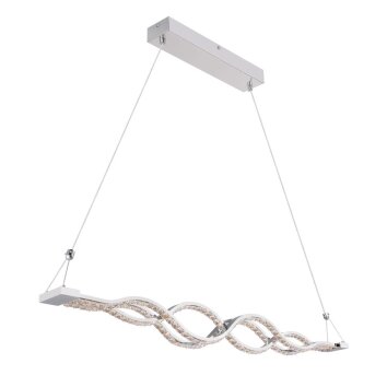Globo PILLA Hanger LED Chroom, 1-licht, Afstandsbediening