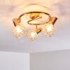 Palmira Plafondlamp Koperkleurig, 3-lichts
