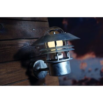 Nordlux BLOKHUS Buiten muurverlichting Gegalvaniseerd, 1-licht