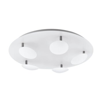 Eglo CERTINO Plafondlamp LED Nikkel mat, Wit, 5-lichts