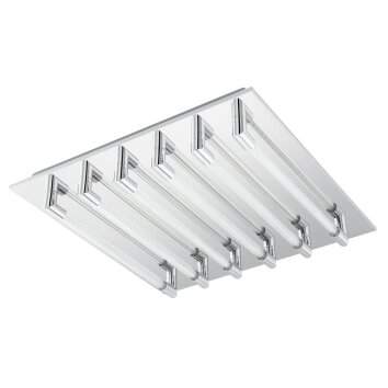 Eglo VELARDE Plafondlamp LED Chroom, 6-lichts