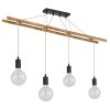 Globo LIONI Hanger Bruin, Zwart, 4-lichts