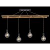 Globo LIONI Hanger Bruin, Zwart, 4-lichts