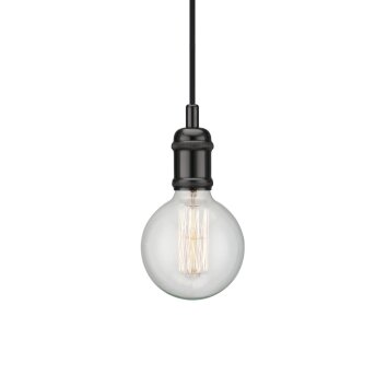 Nordlux AVRA Hanglamp Chroom, Zwart, 1-licht