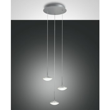 Fabas Luce Hale Hanglamp LED Aluminium, 3-lichts
