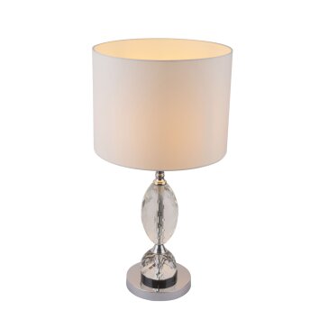 Globo BRONN Tafellamp Wit, 1-licht