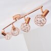 Palmira Plafondlamp Koperkleurig, 4-lichts