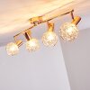 Palmira Plafondlamp Koperkleurig, 4-lichts