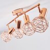 Palmira Plafondlamp Koperkleurig, 4-lichts
