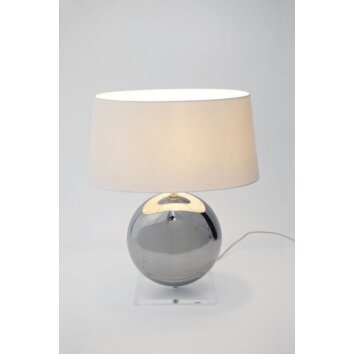 Holländer BOWLING Tafellamp Zilver, Wit, 1-licht