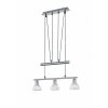 Trio LEVISTO Hanglamp LED Nikkel mat, 3-lichts