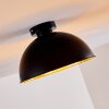 Nome Plafondlamp Zwart, 1-licht