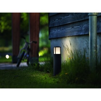 Philips Stock Sokkellamp LED Antraciet, 1-licht