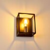 Yuhigaoka Wandlamp Koperkleurig, Zwart, 1-licht