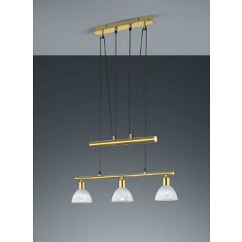 Trio LEVISTO Hanglamp LED Messing, 3-lichts