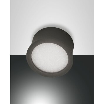 Fabas Luce Ponza Plafondlamp LED Antraciet, 1-licht
