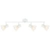 Brilliant Elhi Spotbalk plafond Wit, 4-lichts