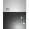 Fabas Luce Isabella Hanglamp LED Chroom, Nikkel mat, 4-lichts