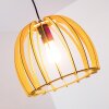 Wutt Hanglamp Hout licht, Zwart, 1-licht