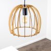 Wutt Hanglamp Hout licht, Zwart, 1-licht