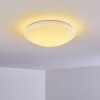 Brighton Plafondlamp LED Wit, 1-licht, Afstandsbediening, Kleurwisselaar