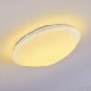 Brighton Plafondlamp LED Wit, 1-licht, Afstandsbediening, Kleurwisselaar