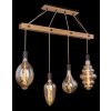 Globo CANESO Hanger Bruin, Zwart, 4-lichts