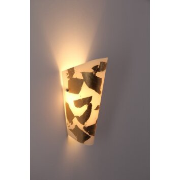 Selene BLOOM Muurlamp Goud, Wit, 1-licht