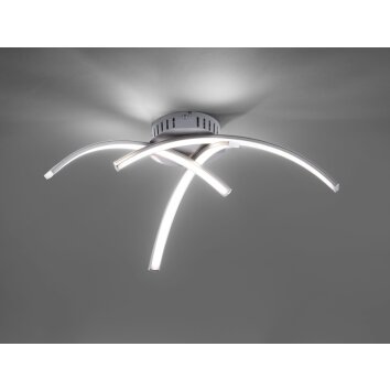 Leuchten-Direkt VALERIE Plafondlamp LED roestvrij staal, 3-lichts
