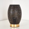 Saksborg Tafellamp Zwart-Goud, 1-licht