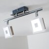 Baramita Plafond straler LED Chroom, 2-lichts