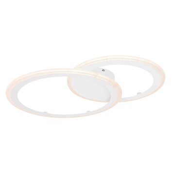 Globo FENNA Plafondlamp LED Wit, 1-licht, Afstandsbediening