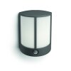 Philips Stock Buiten muurverlichting LED Antraciet, 1-licht, Bewegingsmelder