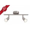 Brilliant Loona Spotbalk plafond, 2-lichts