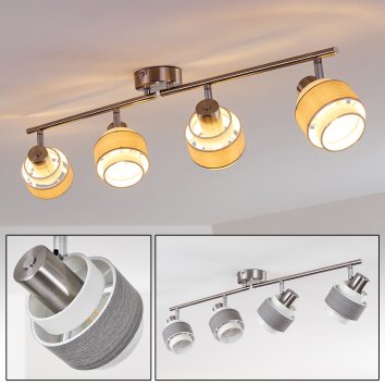 Lotorp Plafondlamp Nikkel mat, 4-lichts