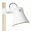 Brilliant Plow Tafellamp Hout licht, Wit, 1-licht
