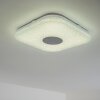 Nutak Plafondlamp LED Wit, 1-licht, Afstandsbediening, Kleurwisselaar