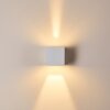 Fauderup Buiten muurverlichting LED Wit, 2-lichts