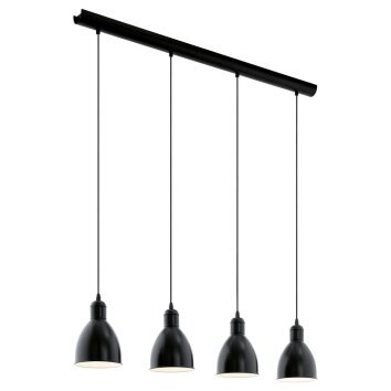 Eglo PRIDDY Hanglamp Zwart, Wit, 4-lichts