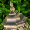 Lentua Buiten staande lamp Bruin, Goud, 1-licht, Bewegingsmelder