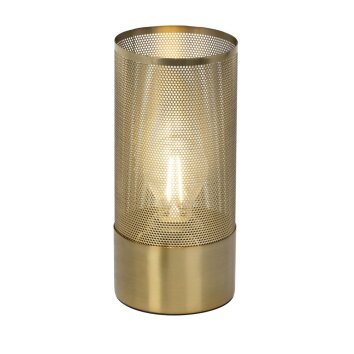 Brilliant Gracian Tafellamp Messing, 1-licht