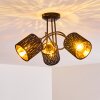 Liared Plafondlamp Zwart, 3-lichts